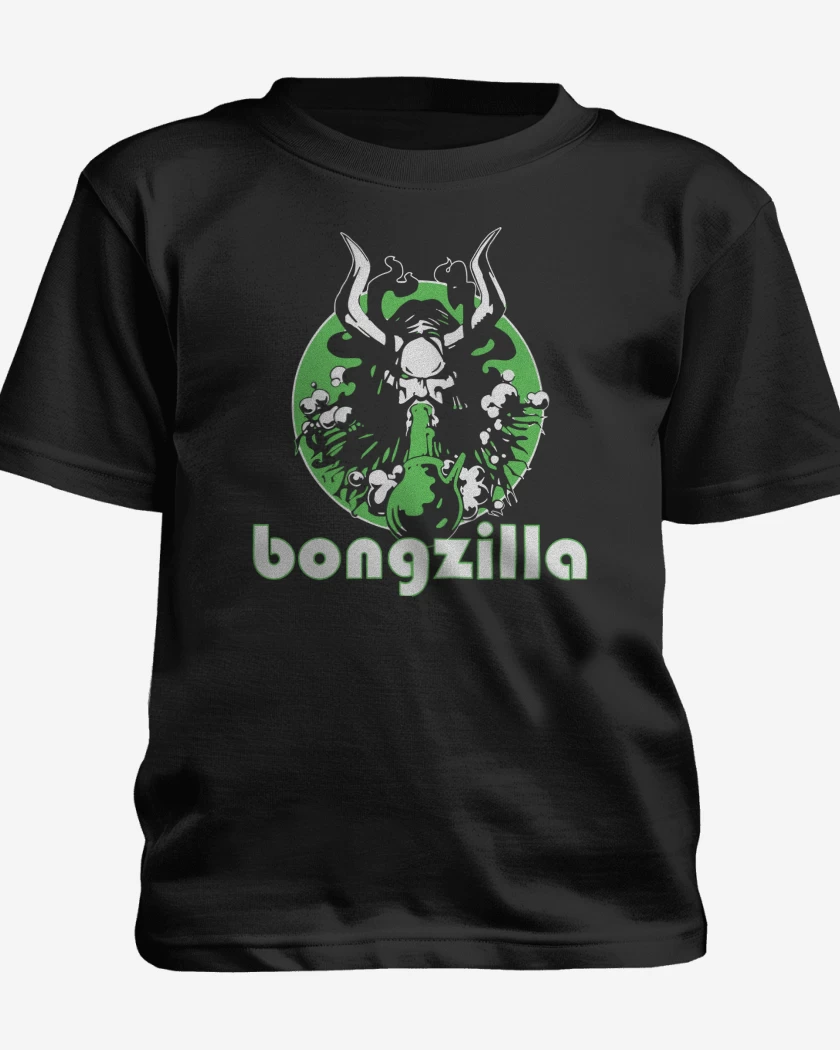 Polera de niño Negro de Bongzilla Logo