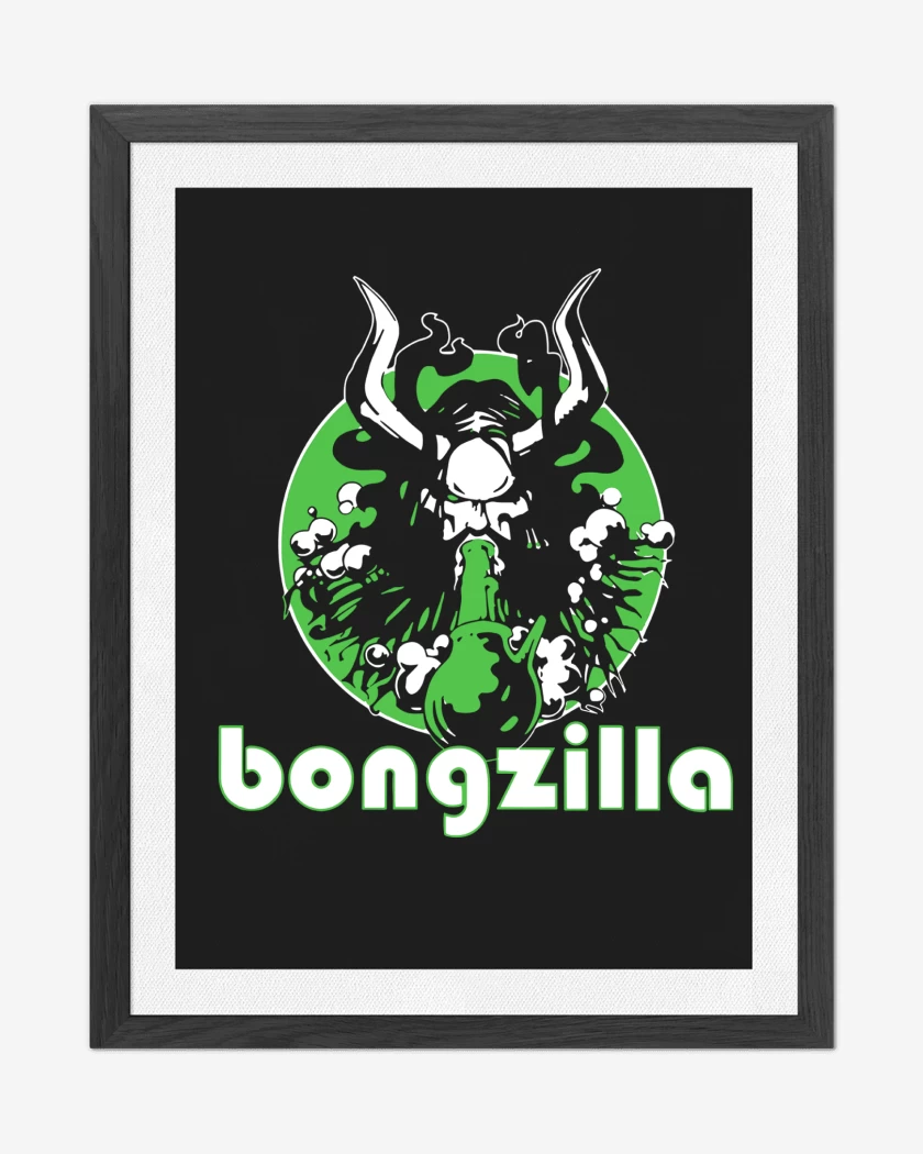 Cuadro decorativo Negro de Bongzilla Logo