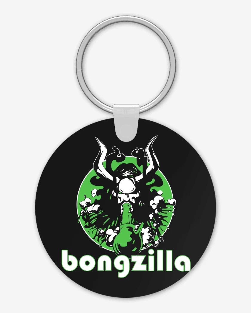 Llavero Negro de Bongzilla Logo