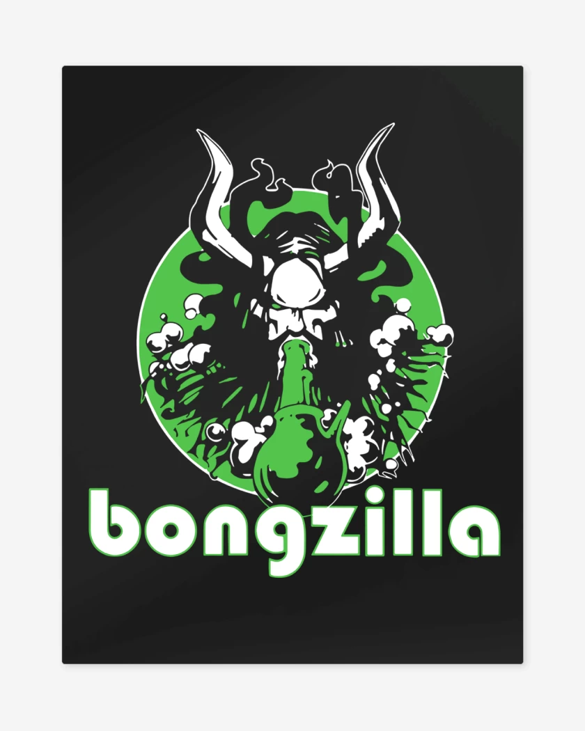Print metalico Bongzilla Logo