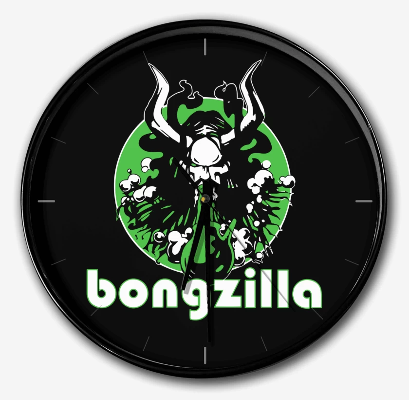 Reloj Negro de Bongzilla Logo