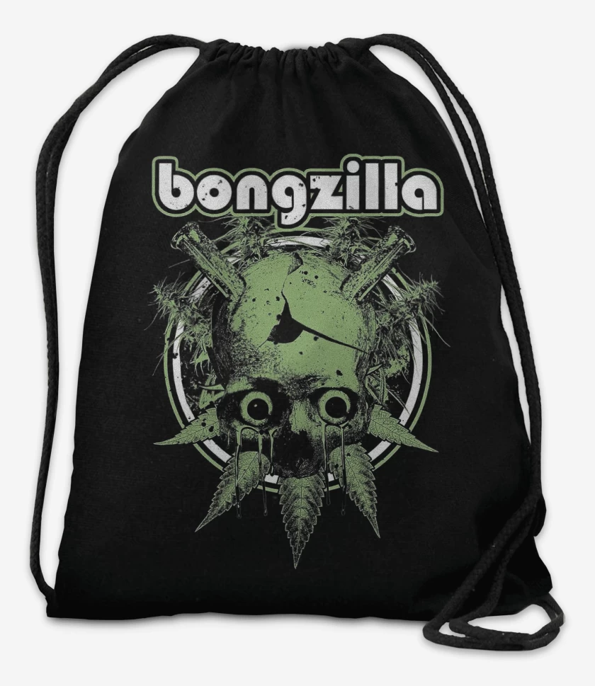 Mochila Negro de Bongzilla Calavera Bong