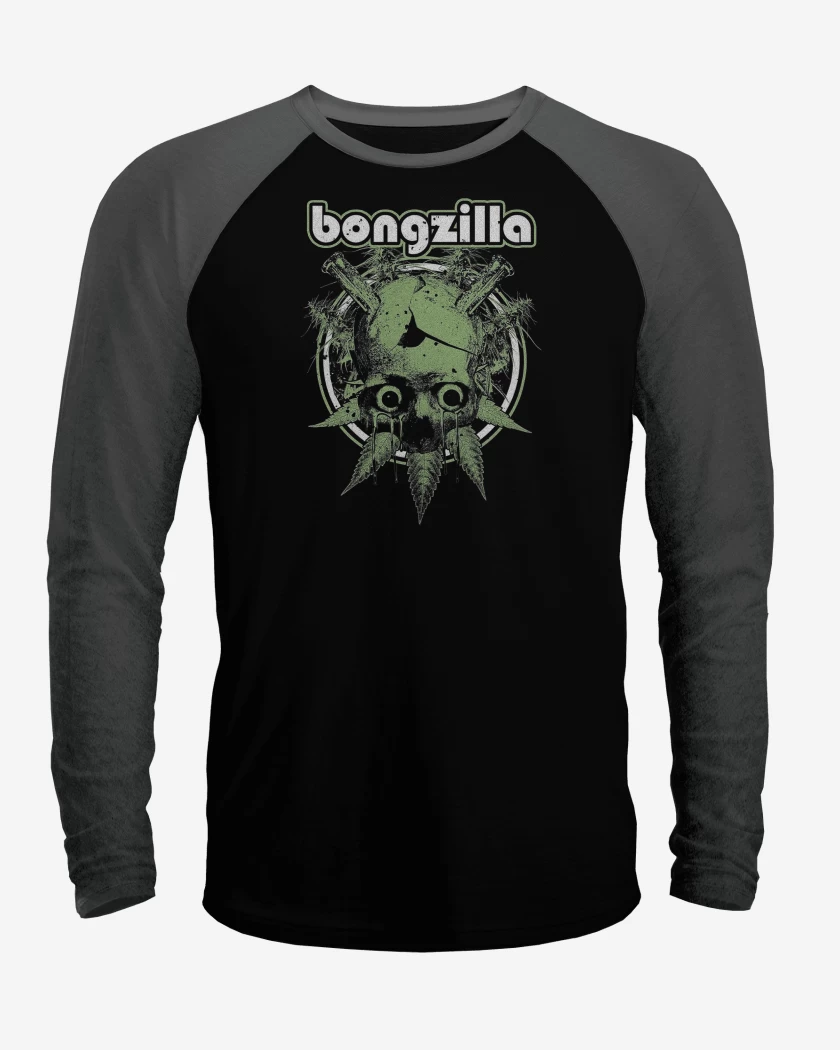 Polera Raglan Bongzilla Calavera Bong