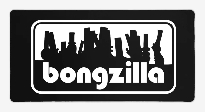 Mouse pad Gamer Negro de Bongzilla Logo B
