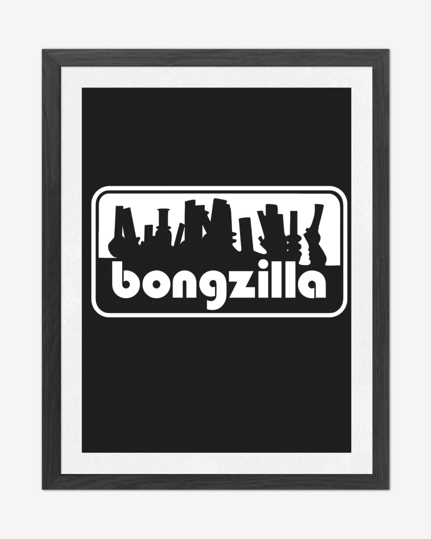 Cuadro decorativo Negro de Bongzilla Logo B