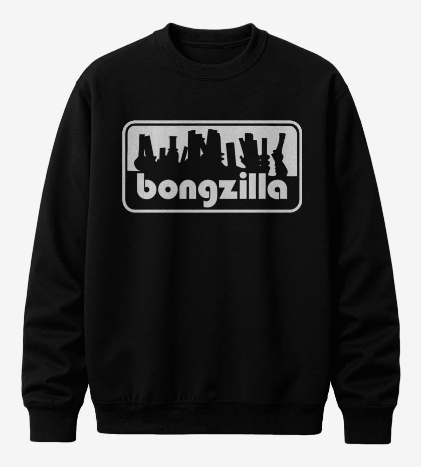 Poleron polo Negro de Bongzilla Logo B