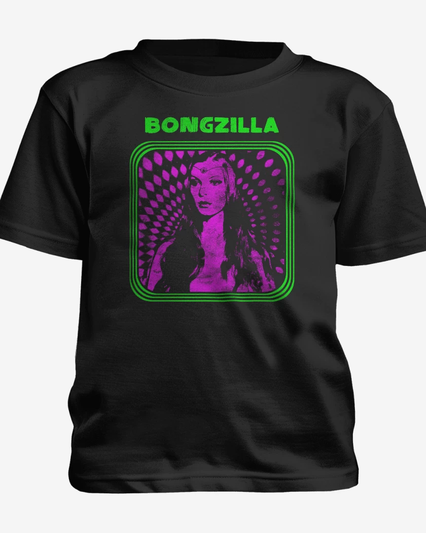 Polera de niño Negro de Bongzilla Cartel