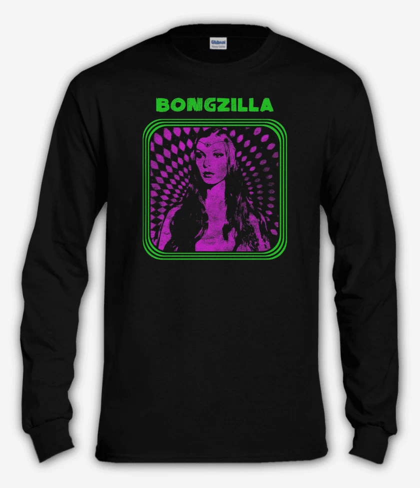 Polera manga larga Negro de Bongzilla Cartel