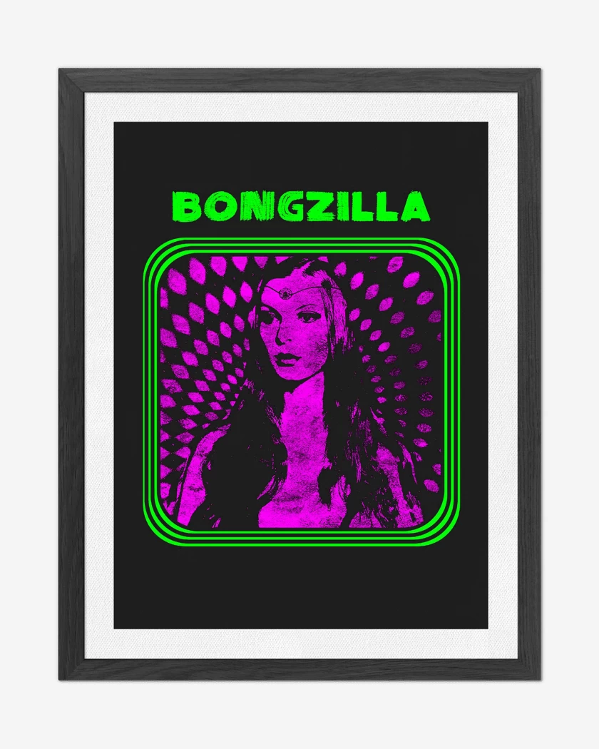 Cuadro decorativo Negro de Bongzilla Cartel