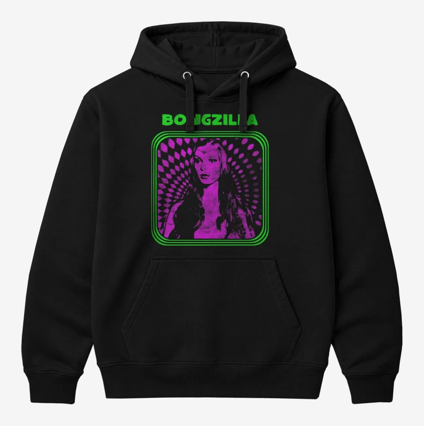 Polerón Canguro Negro de Bongzilla Cartel