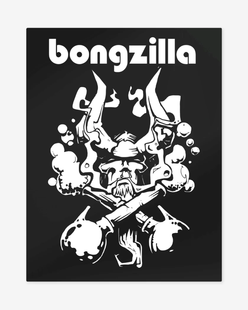 Print metalico Bong Bongzilla