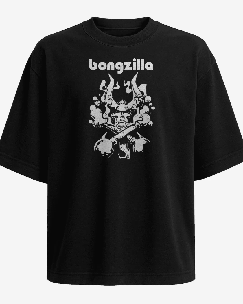 Polera Oversize Negro de Bong Bongzilla
