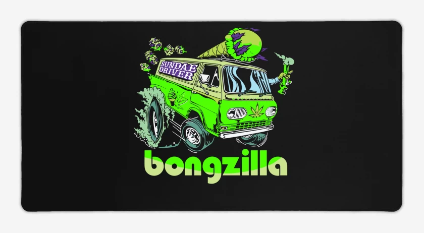 Mouse pad Gamer Negro de Bongzilla Sundae Driver