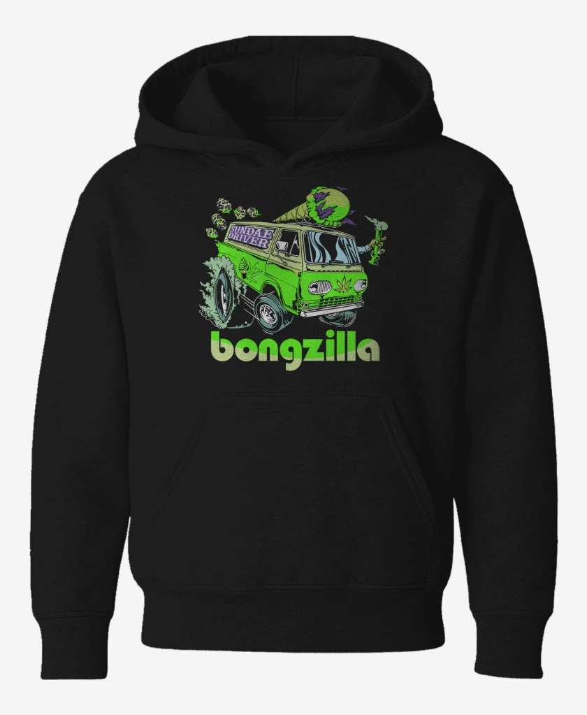 Poleron de niño Negro de Bongzilla Sundae Driver