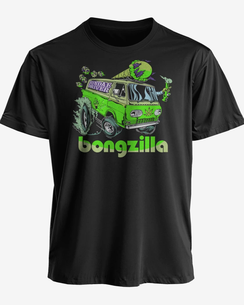 Polera premium Negro de Bongzilla Sundae Driver