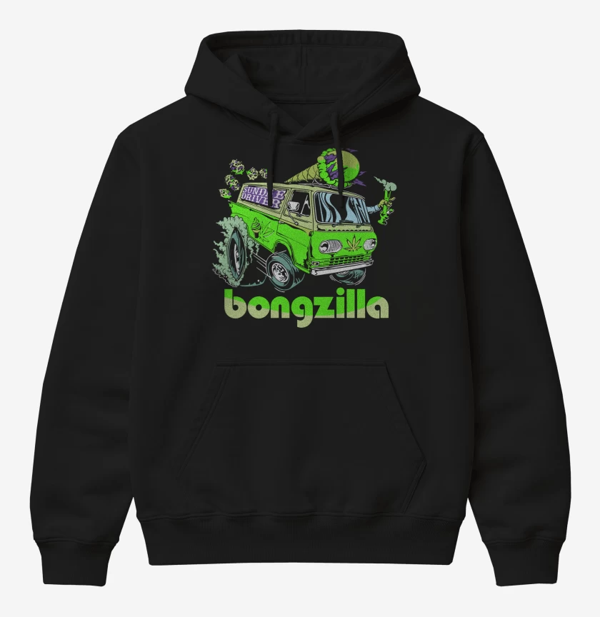 Poleron Canguro básico Negro de Bongzilla Sundae Driver