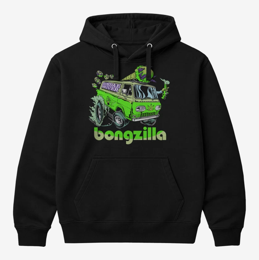 Polerón Canguro Negro de Bongzilla Sundae Driver