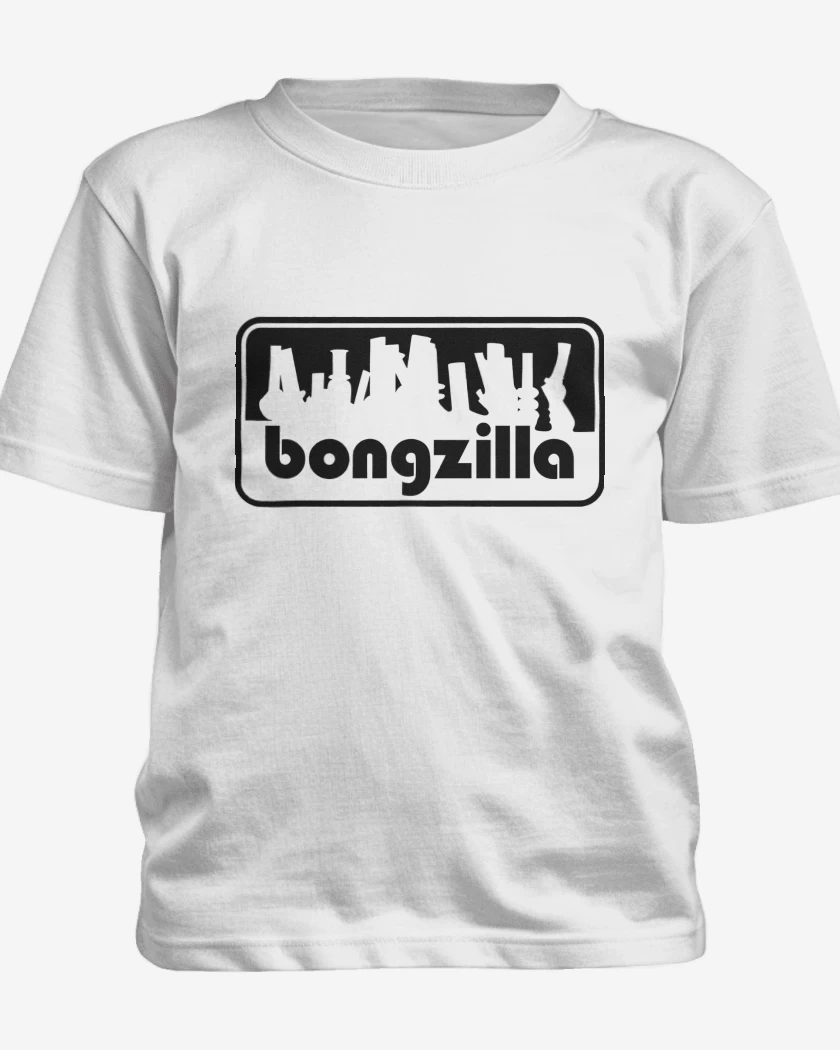 Polera de niño Blanco de Bongzilla Logo N
