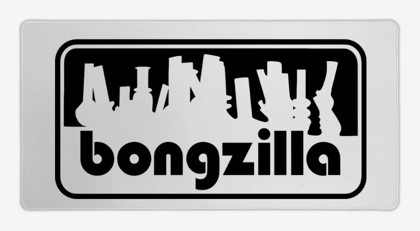 Mouse pad Gamer Blanco de Bongzilla Logo N