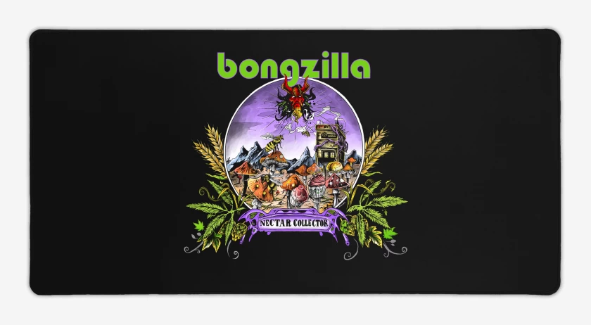 Mouse pad Gamer Negro de Bongzilla Nectar Collector