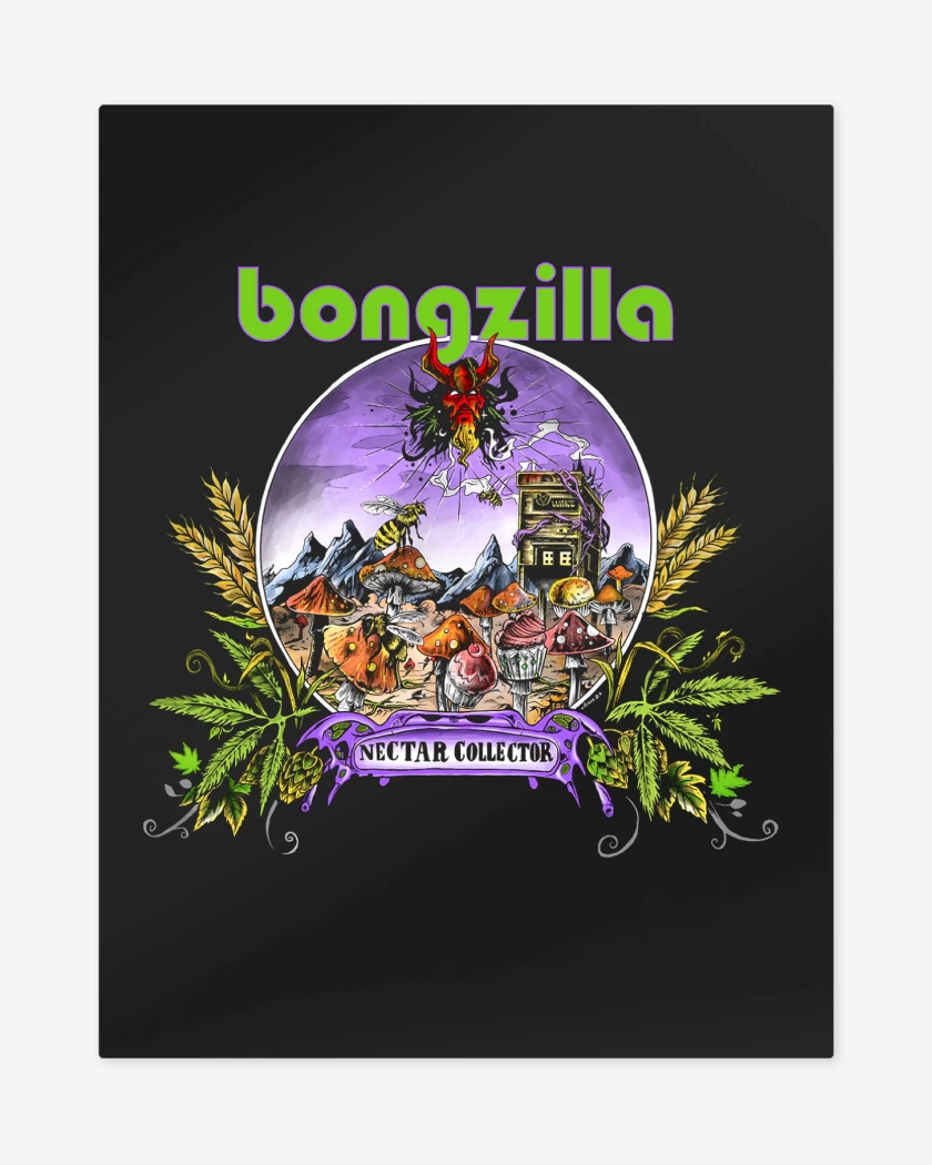 Print metalico Negro de Bongzilla Nectar Collector