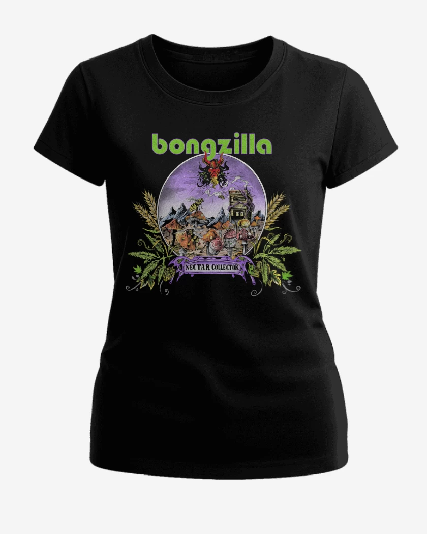 Polera de Mujer Negro de Bongzilla Nectar Collector