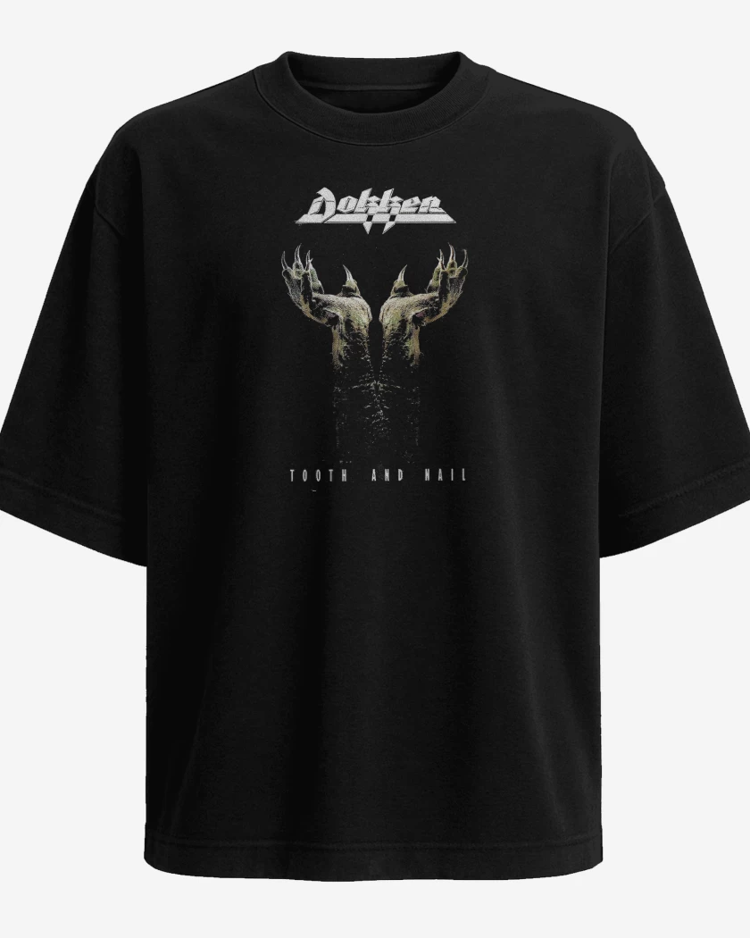 Polera Oversize Negro de Tooth And Nail Dokken