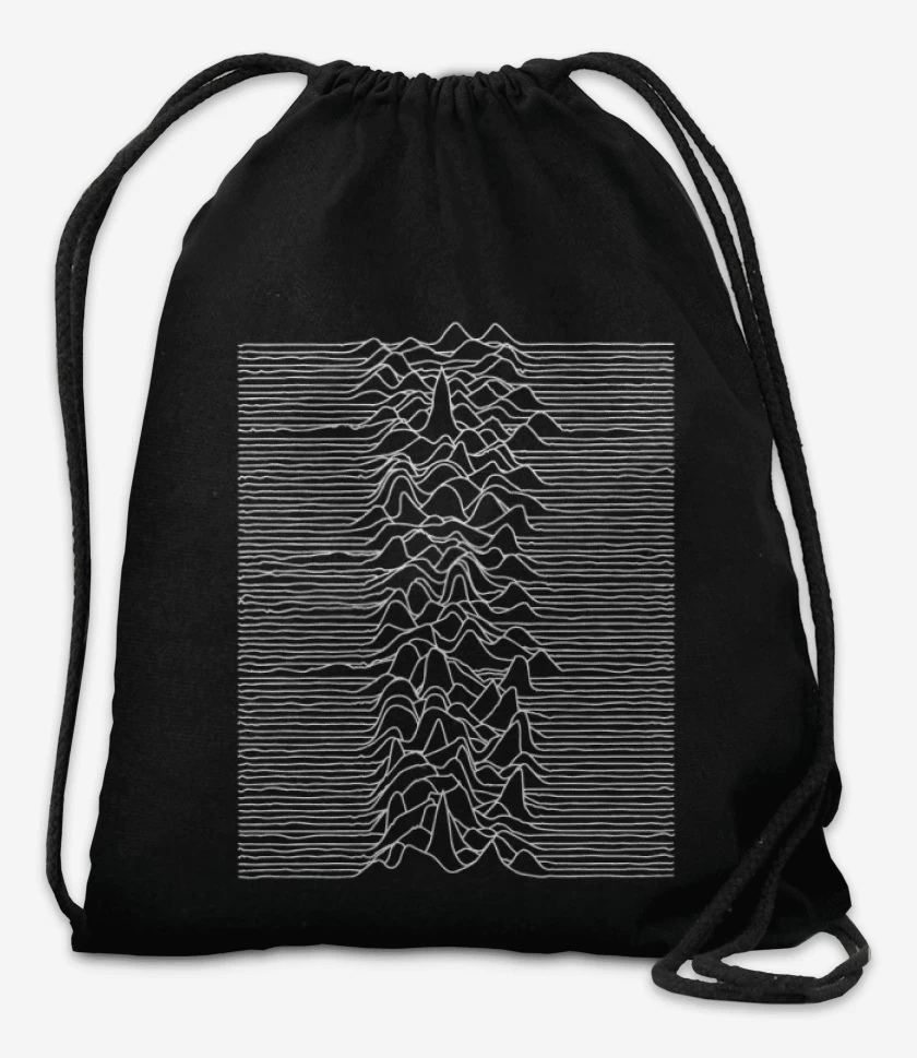 Mochila Negro de Joy division blanco