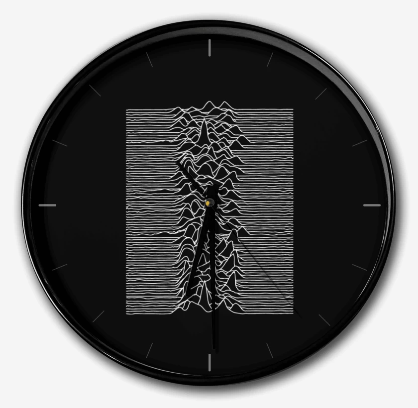 Reloj Negro de Joy division blanco