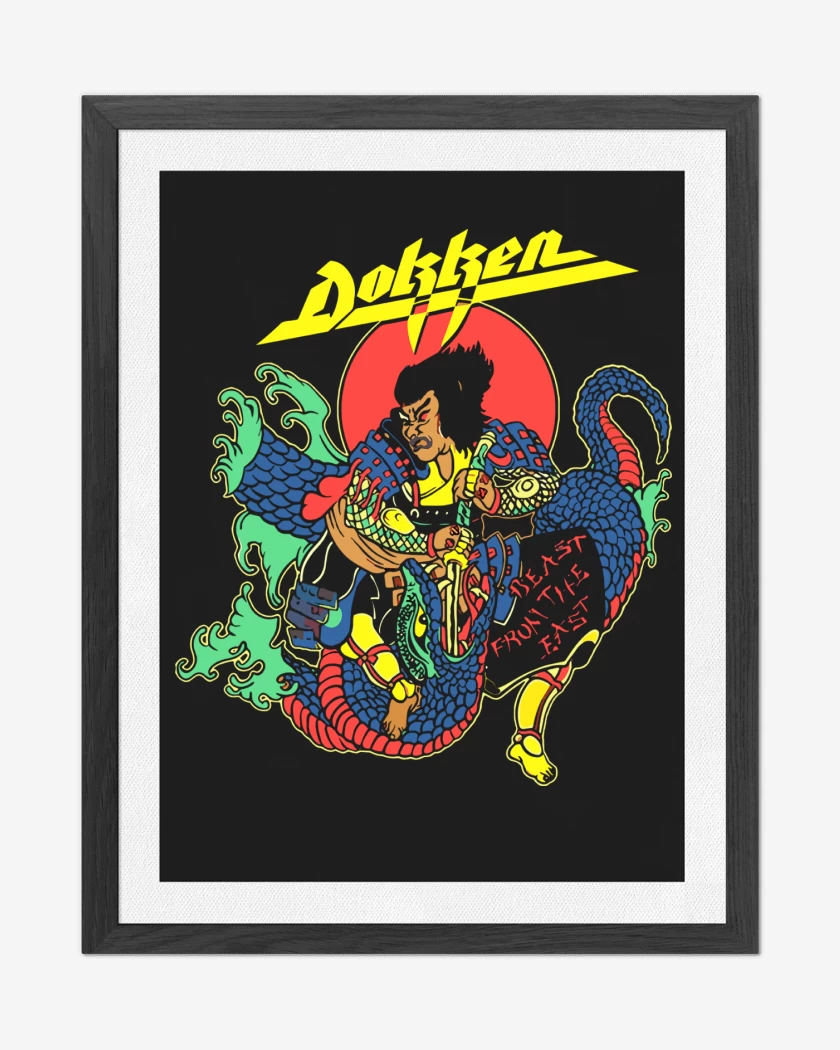 Cuadro decorativo Negro de Dokken Beast From the East