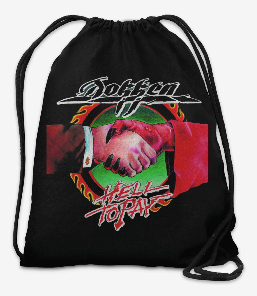 Mochila Negro de Dokken Hell to Pay