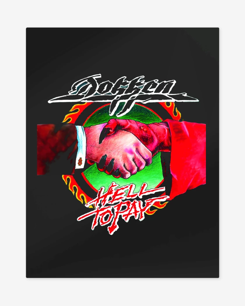 Print metalico Dokken Hell to Pay