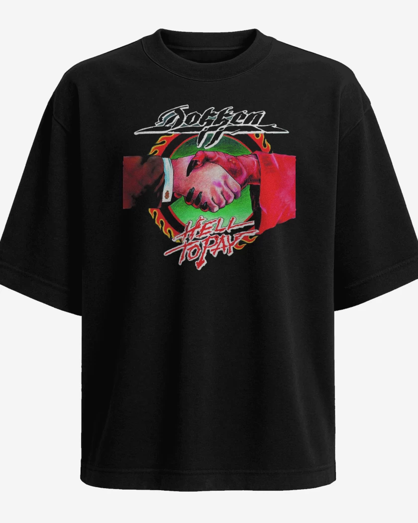 Polera Oversize Dokken Hell to Pay