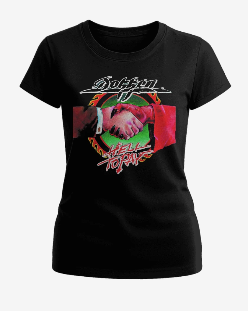 Polera de Mujer Negro de Dokken Hell to Pay