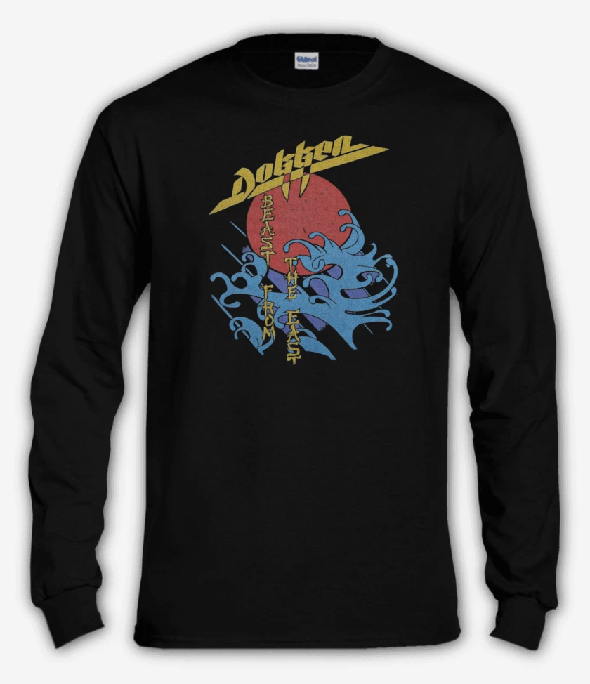 Polera manga larga Negro de Dokken Beast