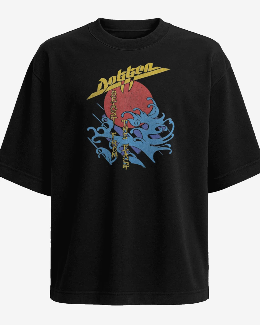 Polera Oversize Negro de Dokken Beast