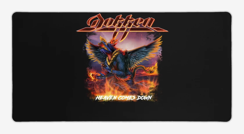 Mouse pad Gamer Negro de Dokken Heaven Comes Down