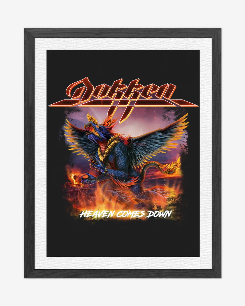 Cuadro decorativo Negro de Dokken Heaven Comes Down