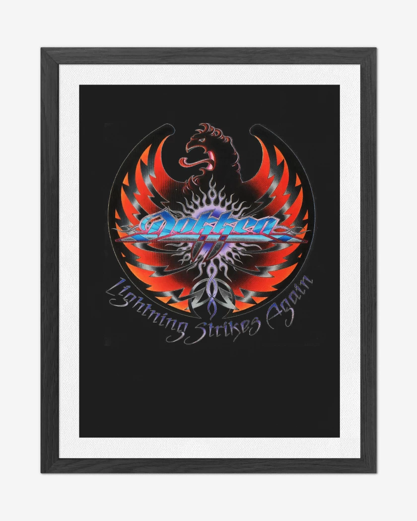 Cuadro decorativo Negro de Dokken Lightning Strikes Again