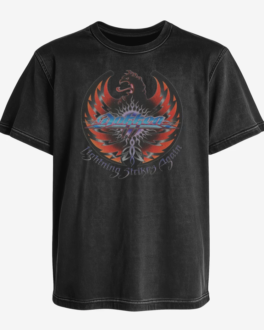 Polera desgastada Dokken Lightning Strikes Again