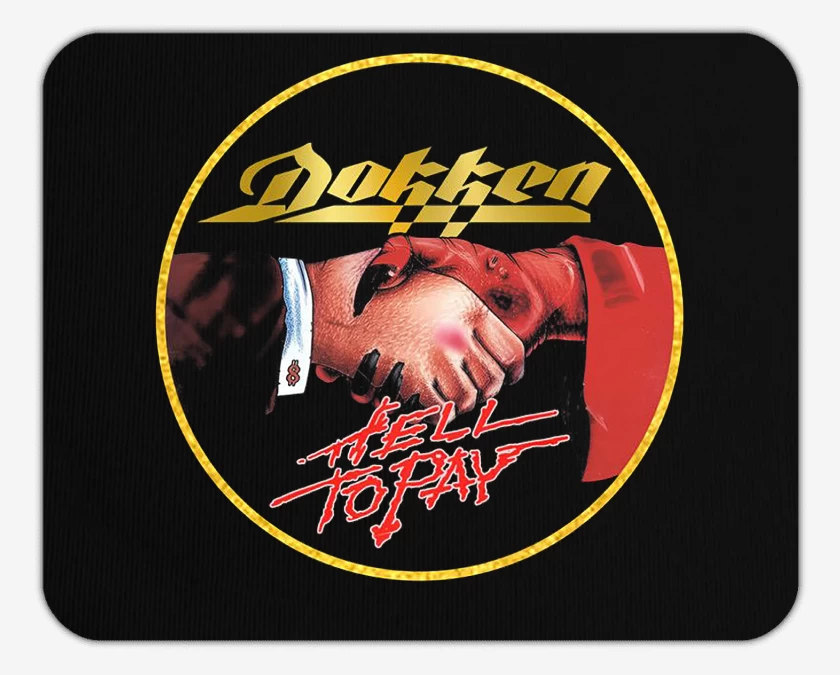 Mousepad Negro de Dokken Hell