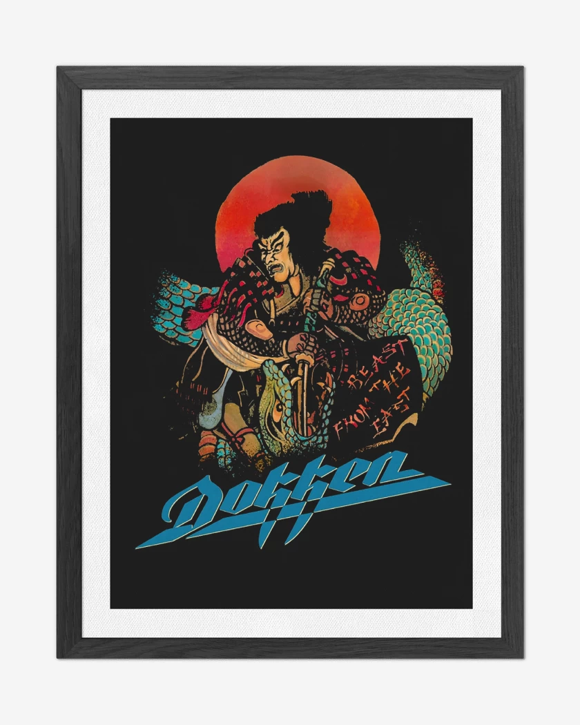 Cuadro decorativo Negro de Dokken Beast from East II