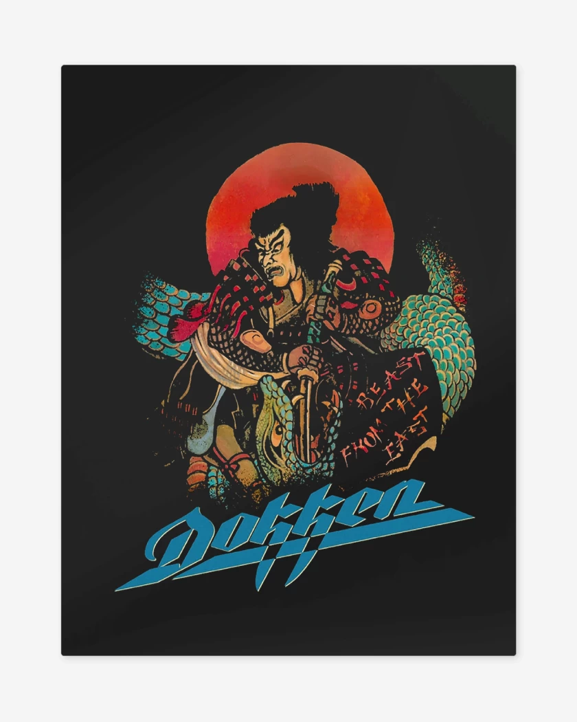 Print metalico Negro de Dokken Beast from East II