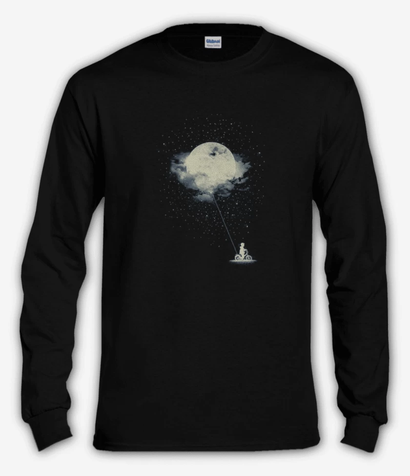 Polera manga larga Negro de THE BOY WHO STOLE THE MOON