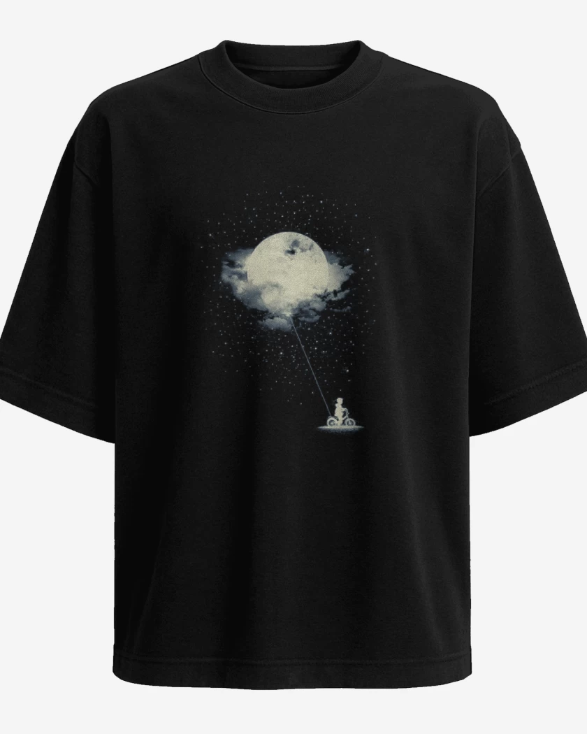 Polera Oversize Negro de THE BOY WHO STOLE THE MOON