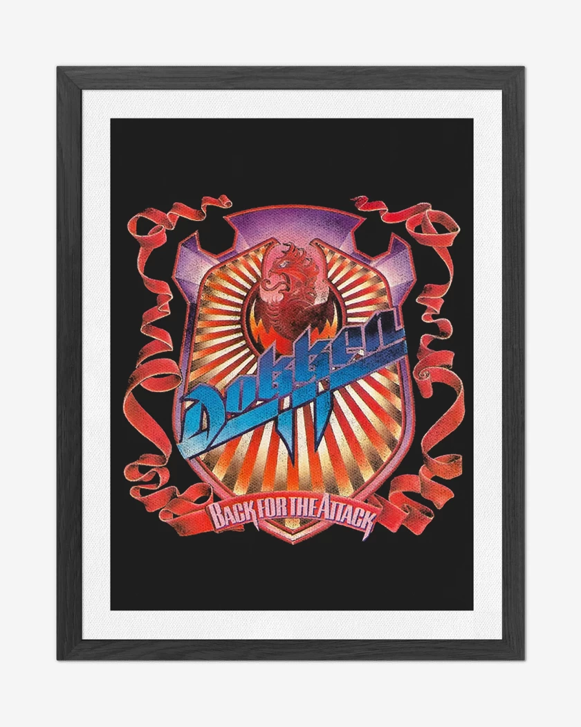 Cuadro decorativo Negro de Back For The Attack Dokken