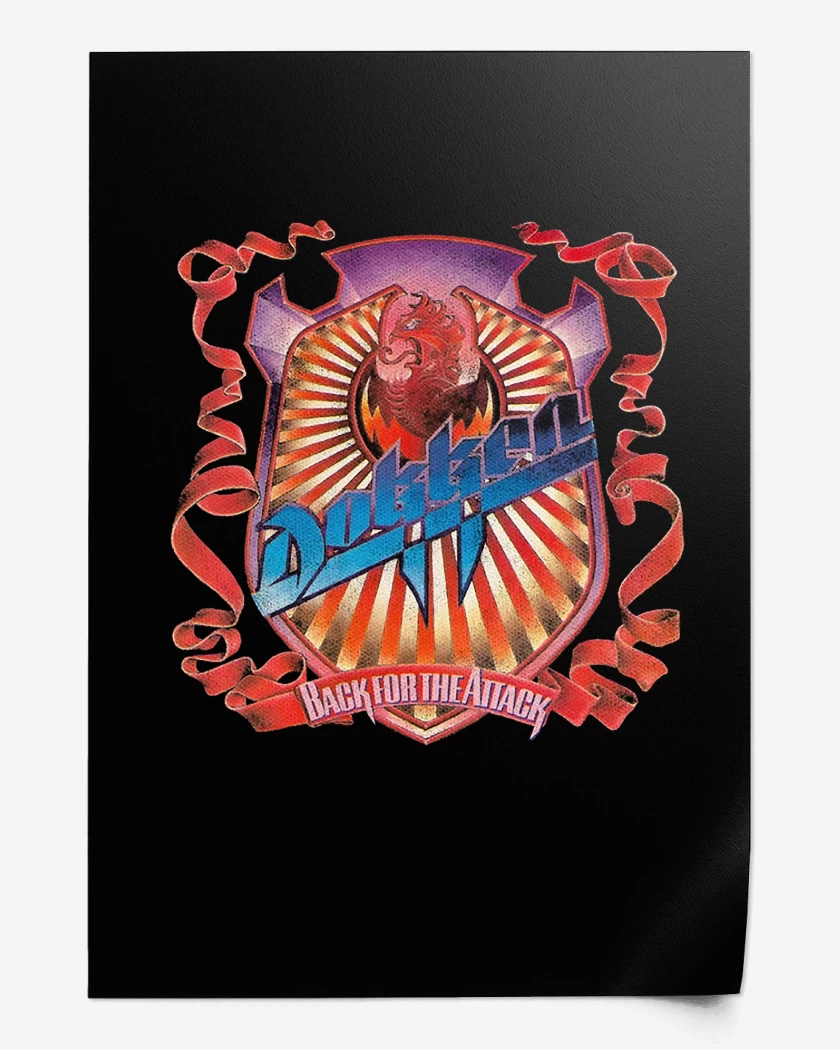 Print Back For The Attack Dokken
