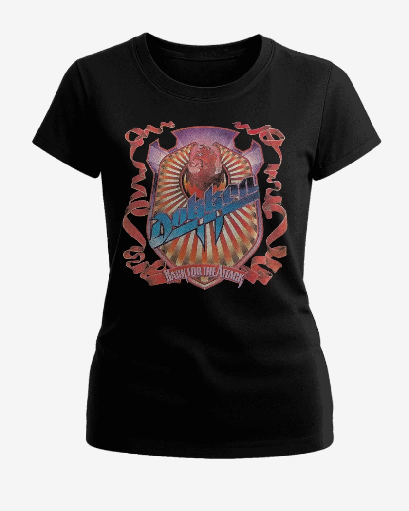 Polera de Mujer Negro de Back For The Attack Dokken