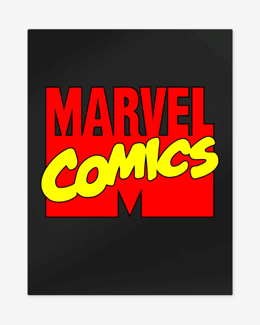 Print metalico Negro de Marvel Comics