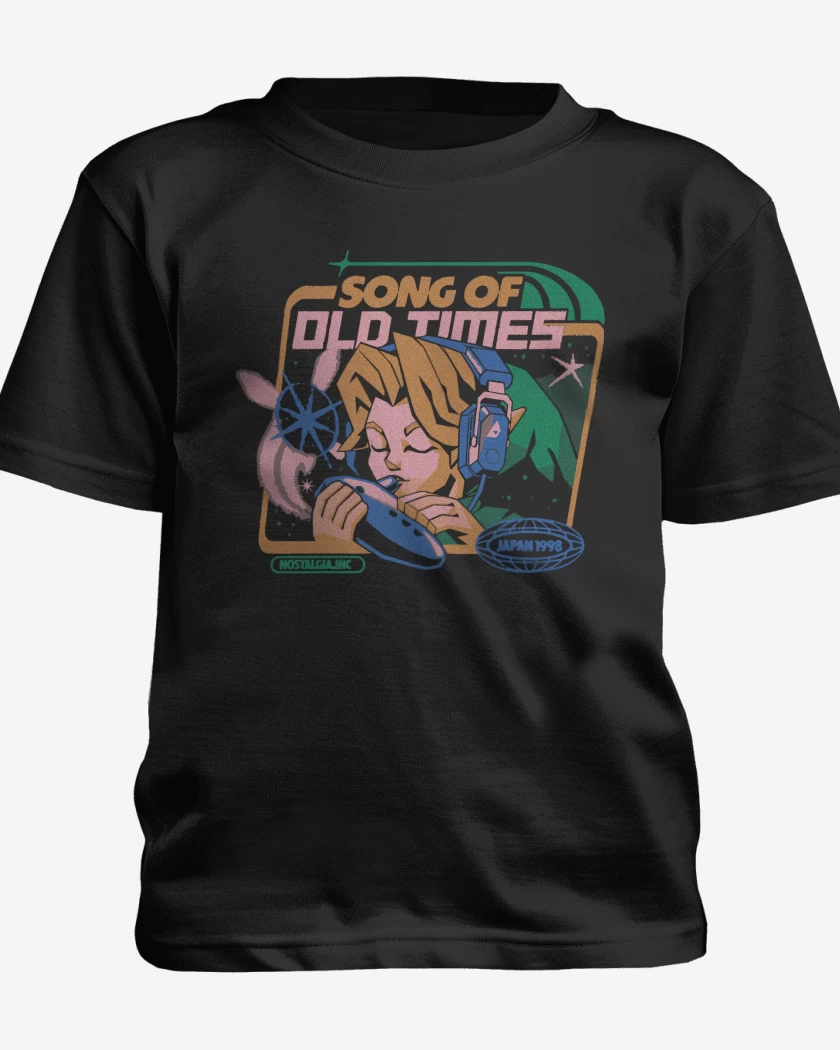Polera de niño Negro de Link Song of Old Times